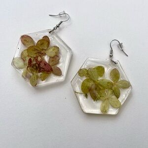 Handmade hydrangea earrings